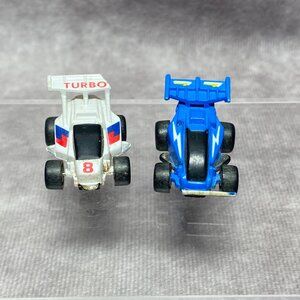 Vintage Micro Machines Mini Formula 1 Racing Cars Set Of 2 Plastic Damaged